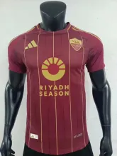24/25 Roma Home Red Player 1:1 Quality Soccer Jersey