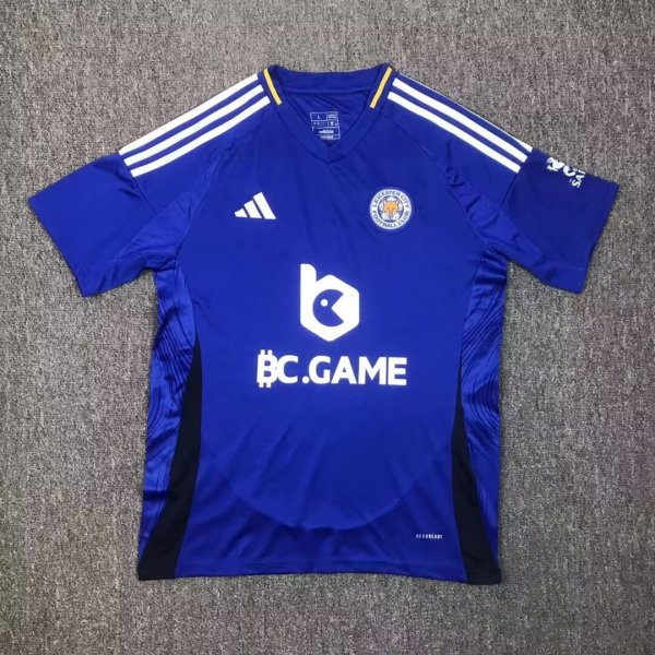 24/25 Leicester City Home Fans 1:1 Quality Soccer Jersey
