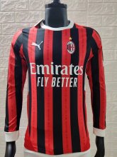 24/25 AC Milan Home  Long sleeve Player1:1 Quality Soccer Jersey