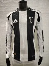 24/25 Juventus Home Long Sleeve Player 1:1 Quality Soccer Jersey