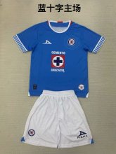 24/25 Cruz Azul Home Fans Kids Kits 1:1 Quality Soccer Jersey