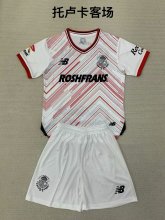 24/25  Deportivo Toluca FC Away Fans Kids Kits 1:1 Quality Soccer Jersey