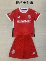 24/25  Toluca FC Home  Kids Kits 1:1 Quality Soccer Jersey