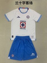 24/25 Cruz Azul Away Fans Kids Kits 1:1 Quality Soccer Jersey