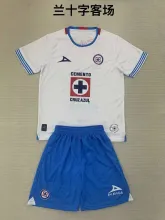 24/25 Cruz Azul Away Fans Kids Kits 1:1 Quality Soccer Jersey