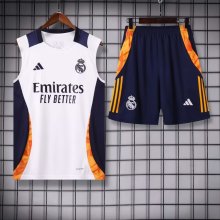 24/25  Real Madrid  White 1:1 Quality Training Vest（A-Set）