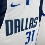 2025 Mavericks THOMPSON #31 White 1:1 Quality NBA Jersey