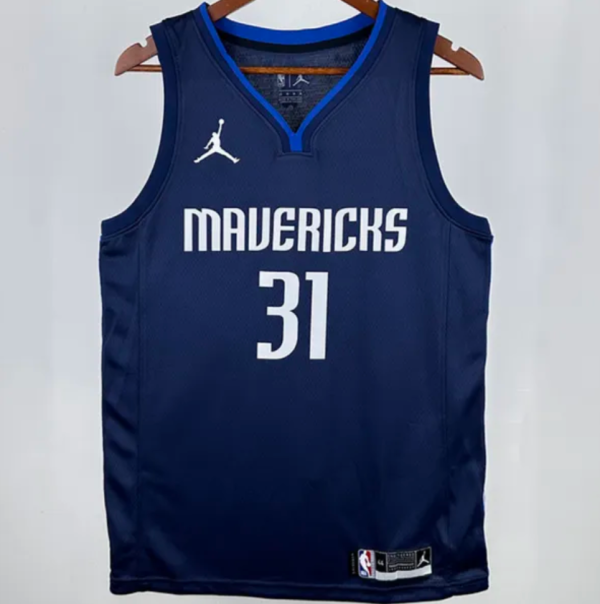 2025 Mavericks THOMPSON #31 Sapphire Blue  1:1 Quality NBA Jersey