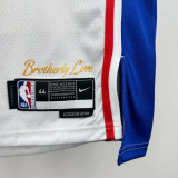 2025 76ers GEORGEG #8 White 1:1 Quality NBA Jersey 热压