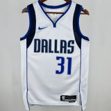 2025 Mavericks THOMPSON #31 White 1:1 Quality NBA Jersey
