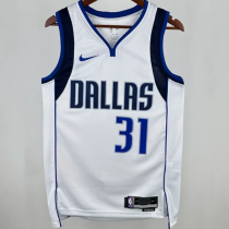 2025 Mavericks THOMPSON #31 White 1:1 Quality NBA Jersey