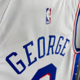 2025 76ers GEORGEG #8 White 1:1 Quality NBA Jersey 热压