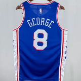 2025 76ers GEORGEG #8 Blue 1:1 Quality NBA Jersey 热压