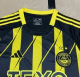 24/25 Aberdeen  Away  Black Yellow Fans 1:1 Quality Soccer Jersey