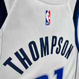 2025 Mavericks THOMPSON #31 White 1:1 Quality NBA Jersey