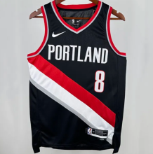 2023 Trail Blazerst AVDIJA #8 Black 1:1 Quality NBA Jersey