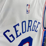 2025 76ers GEORGEG #8 White 1:1 Quality NBA Jersey 热压