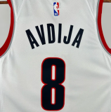 2023 Trail Blazerst AVDIJA #8 White 1:1 Quality NBA Jersey