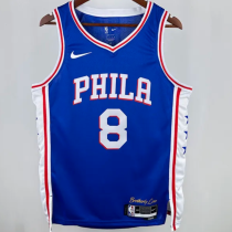 2025 76ers GEORGEG #8 Blue 1:1 Quality NBA Jersey 热压