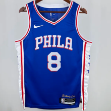 2025 76ers GEORGEG #8 Blue 1:1 Quality NBA Jersey 热压