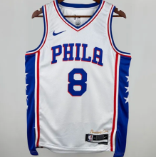 2025 76ers GEORGEG #8 White 1:1 Quality NBA Jersey 热压