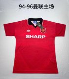 1994/1996  Manchester United Home Red Fans 1:1 Quality Retro Soccer Jersey