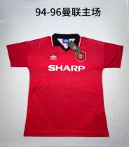 1994/1996  Manchester United Home Red Fans 1:1 Quality Retro Soccer Jersey