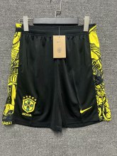 24/25 Brazil Special  Edition Black Yellow 1:1 Quality Shorts