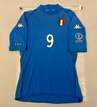 2002 Italy Home Blue Fans 1:1 Quality Retro Soccer Jersey