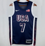 2025 Team USA DURANT #7 Sapphire Blue 1:1 Quality  NBA Jerseys