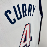 2025 Team USA CURRY #4 White 1:1 Quality  NBA Jerseys