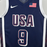 2025 Team USA HALIBURTON #9 Sapphire Blue 1:1 Quality  NBA Jerseys