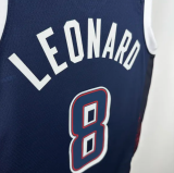 2025 Team USA LEONARD #8 Sapphire Blue 1:1 Quality  NBA Jerseys