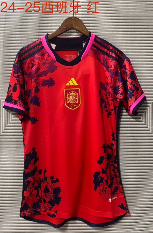 24/25 Spain Red Fans 1:1 Quality Soccer Jersey