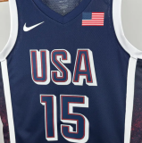2025 Team USA BOOKER #15 Sapphire Blue 1:1 Quality  NBA Jerseys