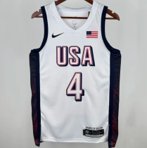 2025 Team USA CURRY #4 White 1:1 Quality  NBA Jerseys