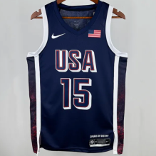 2025 Team USA BOOKER #15 Sapphire Blue 1:1 Quality  NBA Jerseys