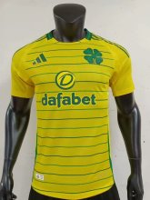 24/25 Celtic Away Yellow Player 1:1 Quality Soccer Jersey
