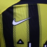 24/25 Al Ittihad Saudi Home Yellow Player 1:1 Quality Soccer Jersey（吉达联合）
