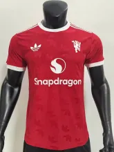24/25 Manchester United  Red Training  Clothes 1:1 Quality Soccer Jersey