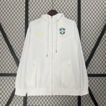 24/25 Brazil White  Windbreaker
