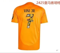 24/25 Real Madrid Away Special Edition Fans Soccer Jersey （特殊字体）