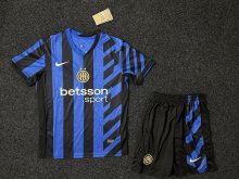24/25 Inter Milan Home Blue Kids kits 1:1 Quality Soccer Jersey