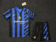 24/25 Inter Milan Home Blue Kids kits 1:1 Quality Soccer Jersey