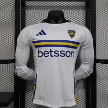 24/25   Boca Away Long Sleeve Player 1:1 Quality Soccer Jersey