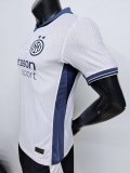 24/25  Inter Milan  Away White Player 1:1 Quality Soccer Jersey