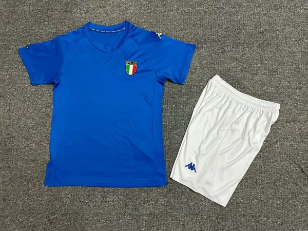 2000 Italy Home Kids  Kits Retro  1:1 Quality Soccer Jersey