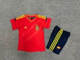 2012 Spain Home Kids Kits  Retro 1:1 Quality Soccer Jersey