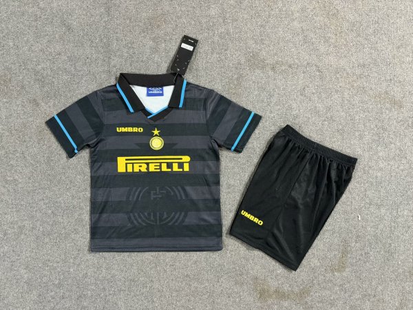 1997/1998  Inter Milan Third Kids Kits Retro 1:1 Quality Soccer Jersey