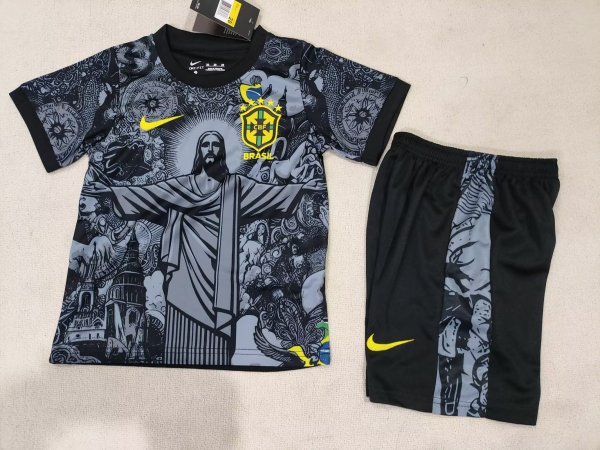 24/25 Brazil Special Edition Kids 1:1  Quality Soccer Jersey